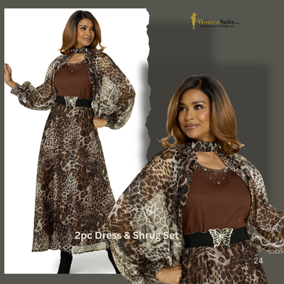 Fierce & Feminine: The Must-Have Leopard Print Dress with Chic Shrug