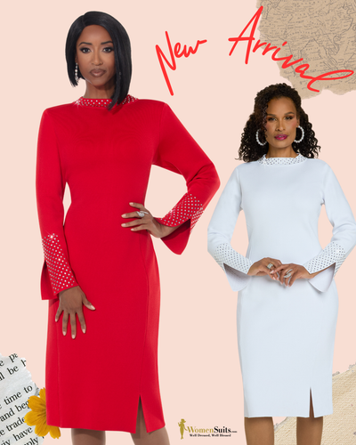 Timeless Elegance: Red & White Knit Dresses ❤️🤍