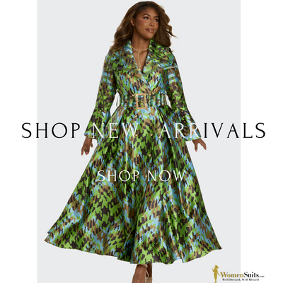 Power Meets Elegance: Couture-Inspired Green & Blue Dress”
