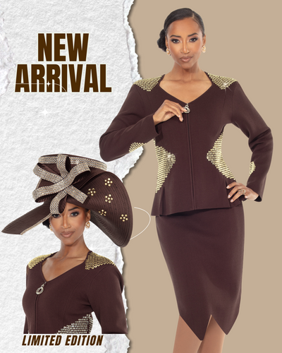 Couture Elegance: Style 13453 in Black/Silver & Brown/Gold ✨