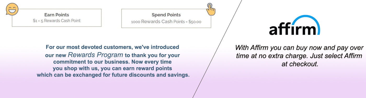 womensuits.com rewards program and payment plan by affirm